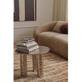 Ellos Home Aluminijasta okrogla klubska mizica v srebrni barvi ø 60 cm Art – | Shoptok.si