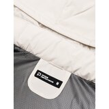 Ombre Men's winter jacket with detachable hood and cargo pockets - cream Cene