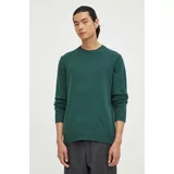 Samsoe Samsoe Vuneni pulover za muškarce, boja: zelena