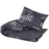  Set posteljine za poplun crna 140 x 200 cm pamučni | shoptok.hr
