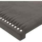  Posteljni okvir z vzglavjem temno siv 140x190 cm žamet, (20738493) | Shoptok.si