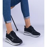 Gemre Black women's platform sneakers Elenora | Shoptok.si