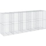 vidaXL Gabionska košara s pokrovom 500x100x200 cm pocinkano železo, (21413711) | Shoptok.si