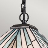 Elstead TF-ALDERLEY-P - Luster na lancu Tiffany ALDERLEY 1xE27/60W/230V | Eponuda.com
