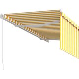  Tenda na ručno uvlačenje s roletom 3 x 2 5 m žuto-bijela | shoptok.hr