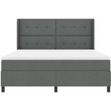  Postelja z vzmetnico Temno siva 180x200 cm Tkanina, (22050373) | Shoptok.si