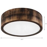 Brilagi plafonsko svetlo carvalho smokey 1xE27/60W/230V hrast, prečnik 27,5 cm | Eponuda.com