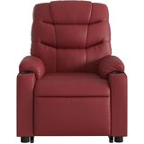 Naslonjač na podizanje od umjetne kože crvena boja vina | shoptok.hr