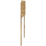  Uzglavlje s prirodnim rubom ROSTOCK Bijela 80 cm | shoptok.hr