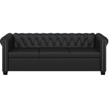  Dvosjed i trosjed Chesterfield od umjetne kože smeđi | Eponuda.com