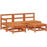  Set lounge namještaja za vrt 5 pcs Bakarno smeđa bor | shoptok.hr
