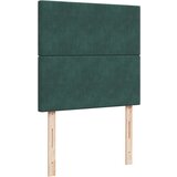 vidaXL Box spring postelja z vzmetnico temno zelen 90x190 cm žamet | Shoptok.si