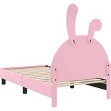  Otroški posteljni okvir z vznožjem Roza 80 x 160 cm PU, (5000104526) | Shoptok.si