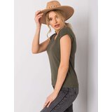 BASIC Feel Good T-shirt-RV-TS-6108.04-khaki | Shoptok.si