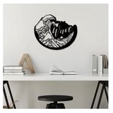WALLXPERT Zidna dekoracija Wave, 50x41cm, Crna Cijene