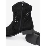 SEASTAR Black openwork boots in cowboy style | Shoptok.si