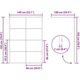  Zid za walk-in tuš Zlatno 140 x 195 cm Staklo otporno na udarce | shoptok.hr