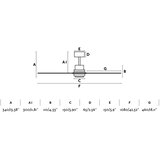 Faro 33508DC - Plafonski ventilator MINI LANTAU hrom/braon prečnik 108 cm + daljinski upravljač | Eponuda.com