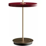 UMAGE Crvena LED stolna lampa s mogućnosti zatamnjivanja s metalnim sjenilom (visina 31 cm) Asteria Move –