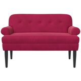  Ljubavni kauč s gumbima Vinska crvena 120 x 66 x 78 cm Baršun | Eponuda.ba