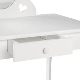 Jimmylee kozmetična miza steklo, leseni material | Shoptok.si