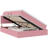  s od storage s uzglavljem Ružičasta 140 x 190 cm Baršun | shoptok.hr
