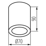 Kanlux 36646 - Spoljna reflektorska svetiljka AQILO 1xGU10/7W/230V IP65 bež | Eponuda.com