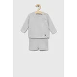 Calvin Klein Jeans Pamučlni komplet za bebe boja: siva