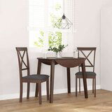 vidaXL Jedilni stoli z blazinami 2 kosa Brown Solid Wood Rubber | Shoptok.si