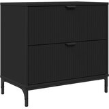  Noćni ormarić Crna 63.5 x 36 x 61 cm Konstruirano drvo | shoptok.hr