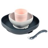 Beaba Silikonski set za jelo 4-dijelni, Night Blue Cene