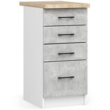 AKORD OLIWIA S40 SZ4 Kabinet + BELO / BETONSKA PLOŠČA, (21713601) Cene