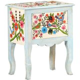  Ročno barvana nočna omarica 40x30x50 cm trden mangov les, (20916725) | Shoptok.si