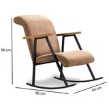 Atelier Del Sofa stolica za ljuljanje yoka light brown