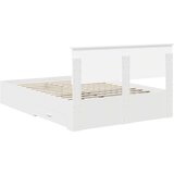  Konstrukcija postelje Bela 140 x 200 cm Konstruiran les, (5000104281) | Shoptok.si