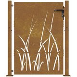  Vrtna vrata 100x150 cm Corten čelik dizajn trave | shoptok.hr