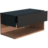 MID.YOU NOČNA OMARICA, črna, barve hrasta | Shoptok.si