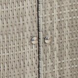 Ormarić za pohranu Svijetlo siva 100 x 36 x 102 cm Ratan | shoptok.hr