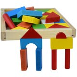 Magic Toys Set od 24 šarene drvene građevinske kocke u kutiji | shoptok.hr