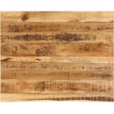 Stolna ploča 100x80x2,5 cm masivno drvo manga sa živim rubom | shoptok.hr