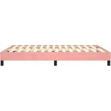  Okvir za krevet s oprugom ružičasti 140x200 cm baršunasti | shoptok.hr