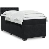  The Living Store Box spring postelja z vzmetnico črna 80x200 cm žamet - Box Spring Postelja, (21512331) | Shoptok.si