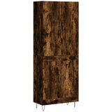  Visoka komoda dimljeni hrast 69 5x34x180 cm konstruiranog drva | shoptok.hr