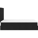  Otomanski krevet s madracem crni 120x190 cm tkanine | shoptok.hr