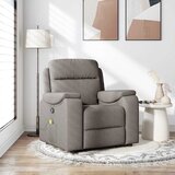 vidaXL masažni naslanjač taupe blago | Shoptok.si