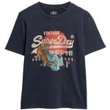 Superdry Majica 'Tokyo' kremna / marine / med / rdeča | Shoptok.si