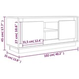 TV ormarić boja betona 102x35x45 cm od konstruiranog drva | shoptok.hr