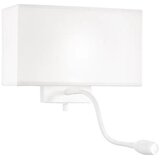 Ideal Lux fleksibilna led zidna lampa hotel 1xE27/60W/230V + LED/1,5W bela | Eponuda.com