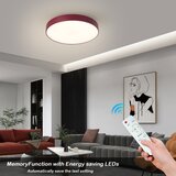  Brilagi-LED prigušiva plafonska svetiljka POOL LED/48W/230V 3000-6000K 40 cm bordo + daljinski upravljač | Eponuda.com