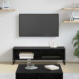 TV ormar 100 x 36.5 x 30.5 cm Crni hrast Konstruirano drvo | shoptok.hr